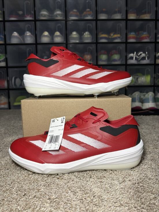 adidas Other - Adidas Adizero Impact Men’s Size 10.5 PE Huskers NCAA Red Baseball Cleats JR3048